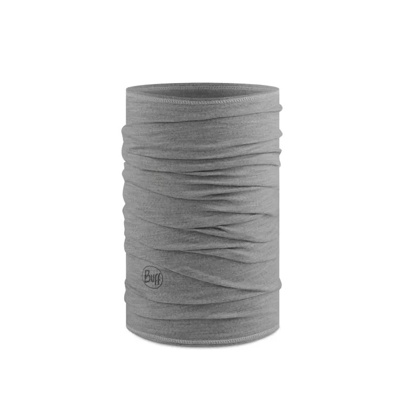 Buff Merino Lightweight Neckwear in Solid Light Grey