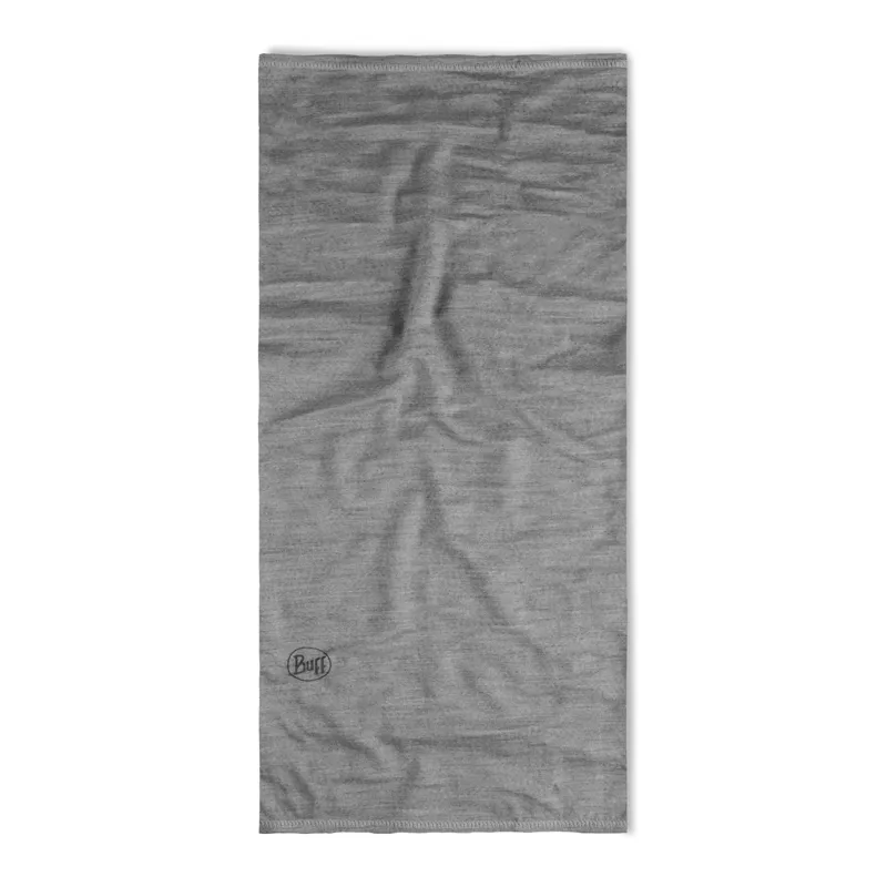 Buff Merino Lightweight Neckwear in Solid Light Grey-1