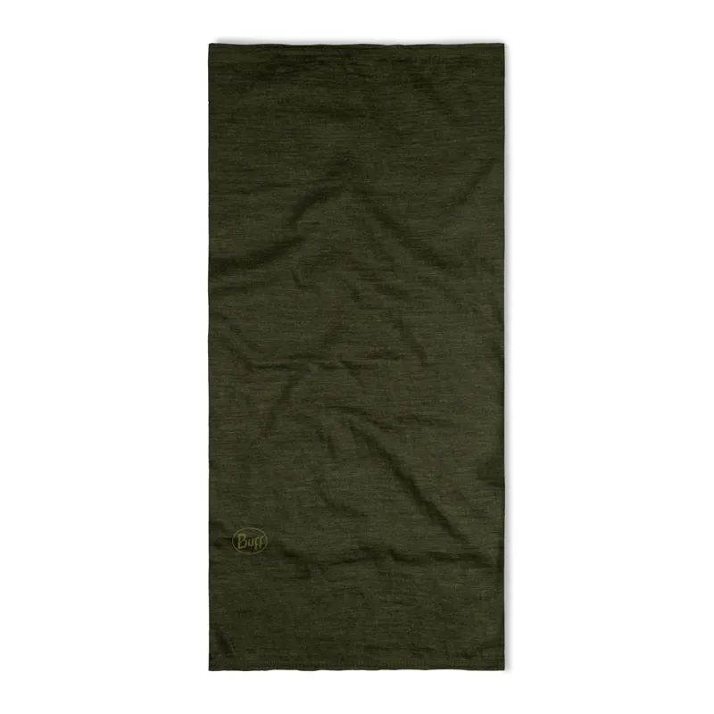 Buff Lightweight Merino Wool Multifunctional Headwear in Solid Bark-1