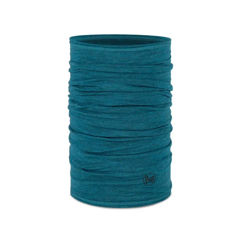 Buff Lightweight Merino Wool Multifunctional Headwear in Solid Teal