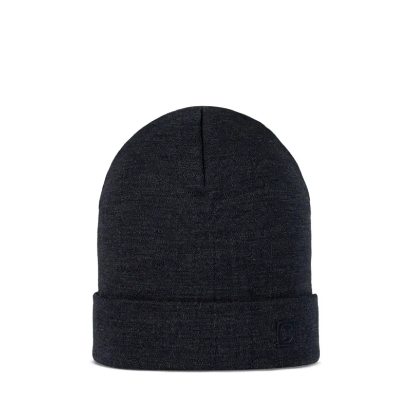 Buff Merino Heavyweight Beanie in Solid Night Blue