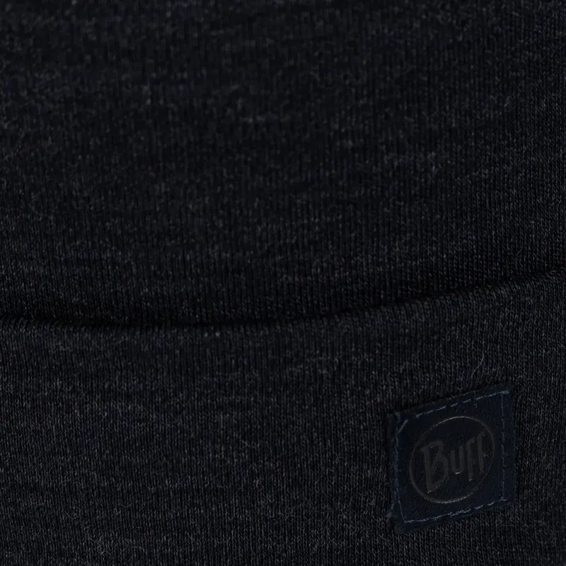 Buff Merino Heavyweight Beanie in Solid Night Blue-2
