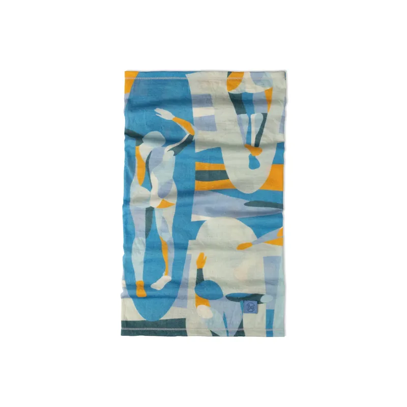 Buff Merino Lightweight Prints in Luvi Glory Blue-1