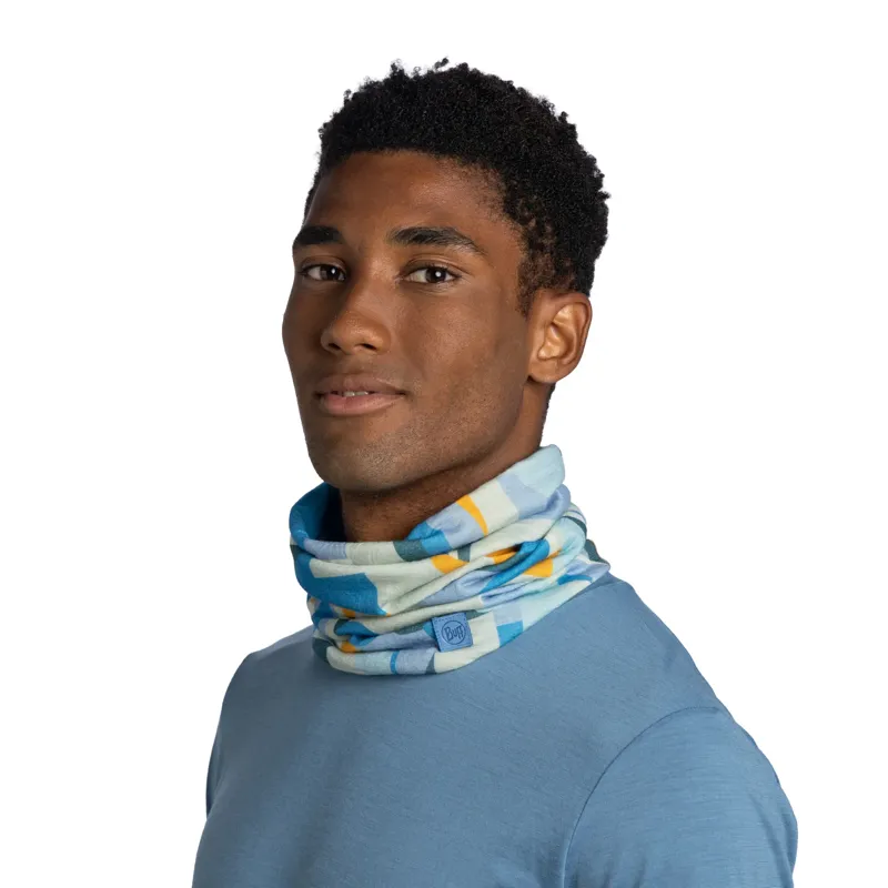 Buff Merino Lightweight Prints in Luvi Glory Blue-2