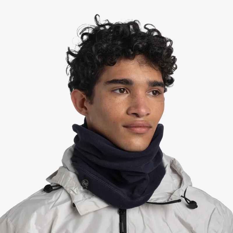 Buff Polar Neck Warmer in Dark Navy-2