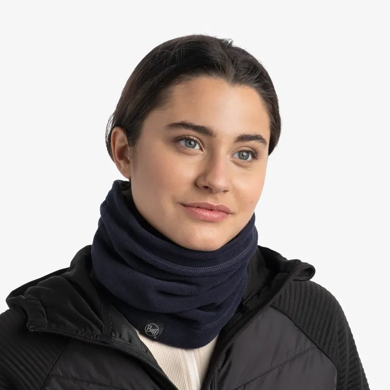 Buff Polar Neck Warmer in Dark Navy-5