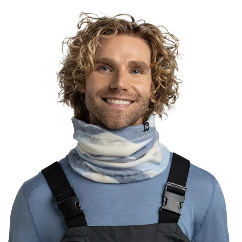 Buff Polar Prints Neckwarmer in Aguar Blue-2