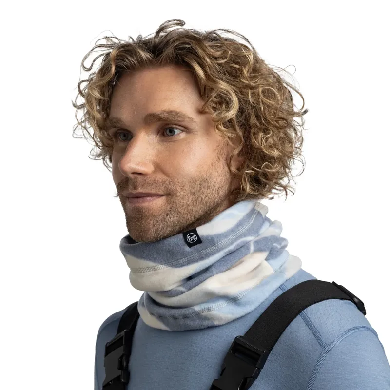 Buff Polar Prints Neckwarmer in Aguar Blue-3