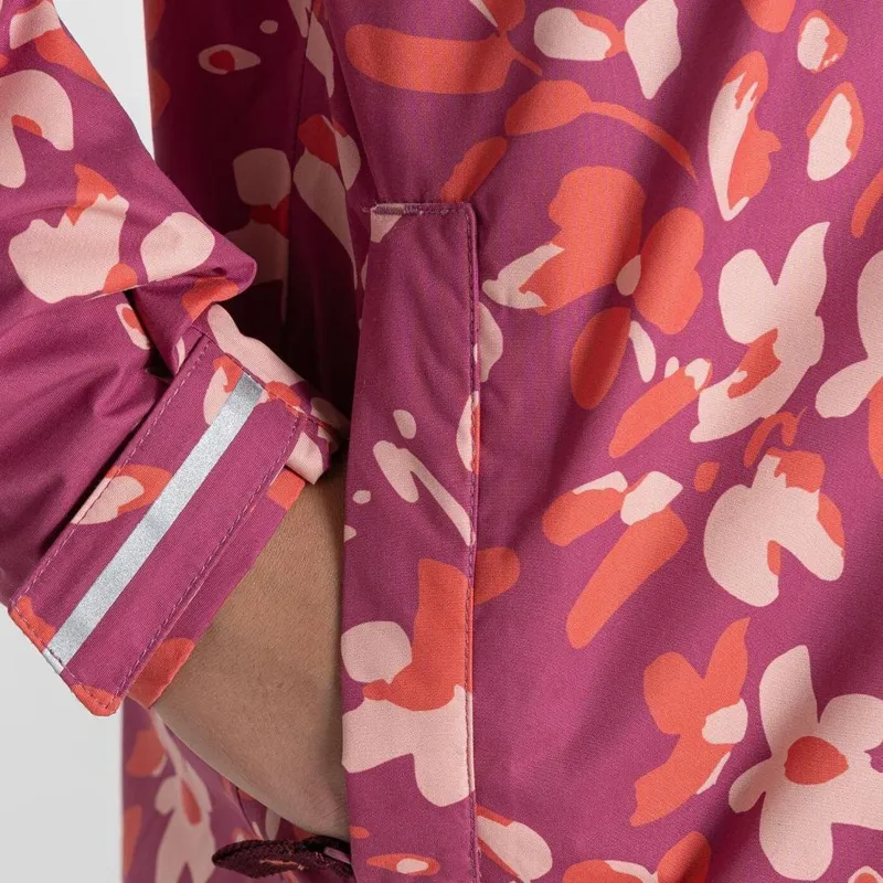 Craghoppers Sylvie Jacket Waterproof Jacket Kids in Dusky Hibiscus Pink-3