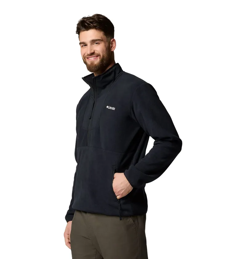Columbia Sequoia Grove Half Zip Fleece Mens in Black-1