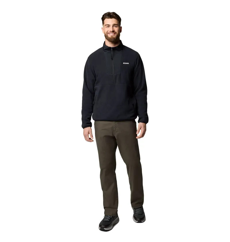 Columbia Sequoia Grove Half Zip Fleece Mens in Black-4