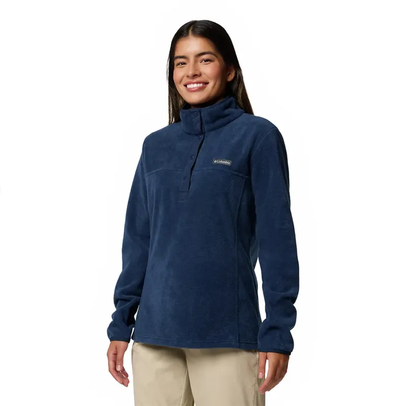 Columbia Benton Springs 1/2 Snap Pullover II Womens in Collegiate Navy
