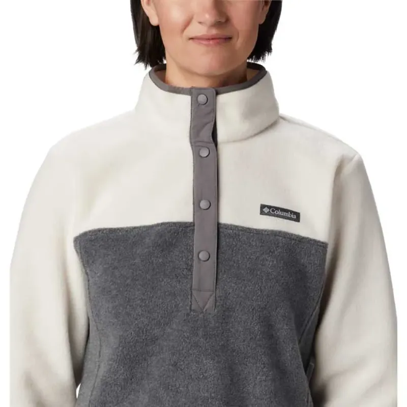 Columbia Benton Springs Half Zip Fleece II Womens in City Grey Heather-3