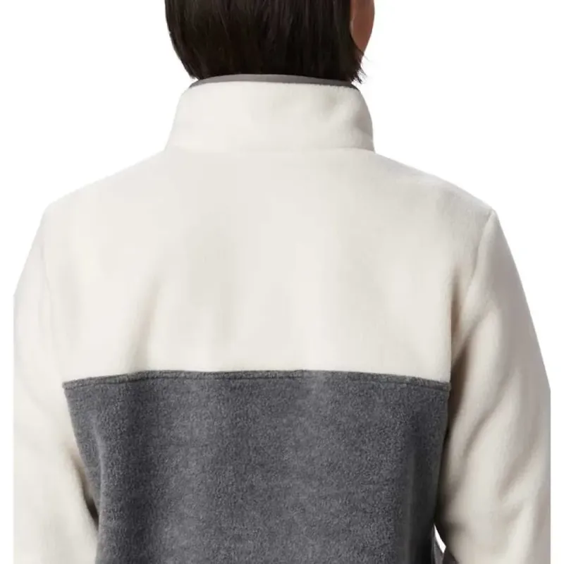 Columbia Benton Springs Half Zip Fleece II Womens in City Grey Heather-4