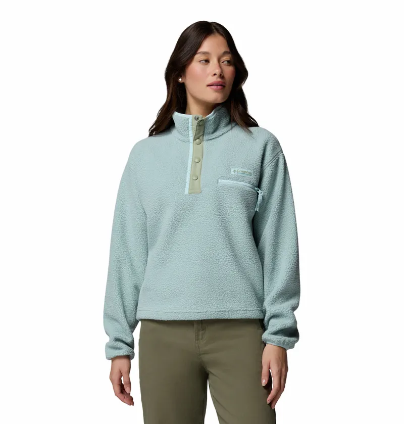 Columbia Helvetia II Cropped Fleece Womens in Crushed Blue/Safari