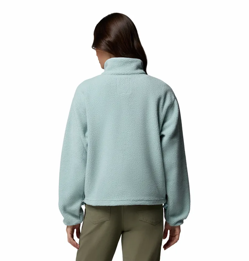 Columbia Helvetia II Cropped Fleece Womens in Crushed Blue/Safari-2