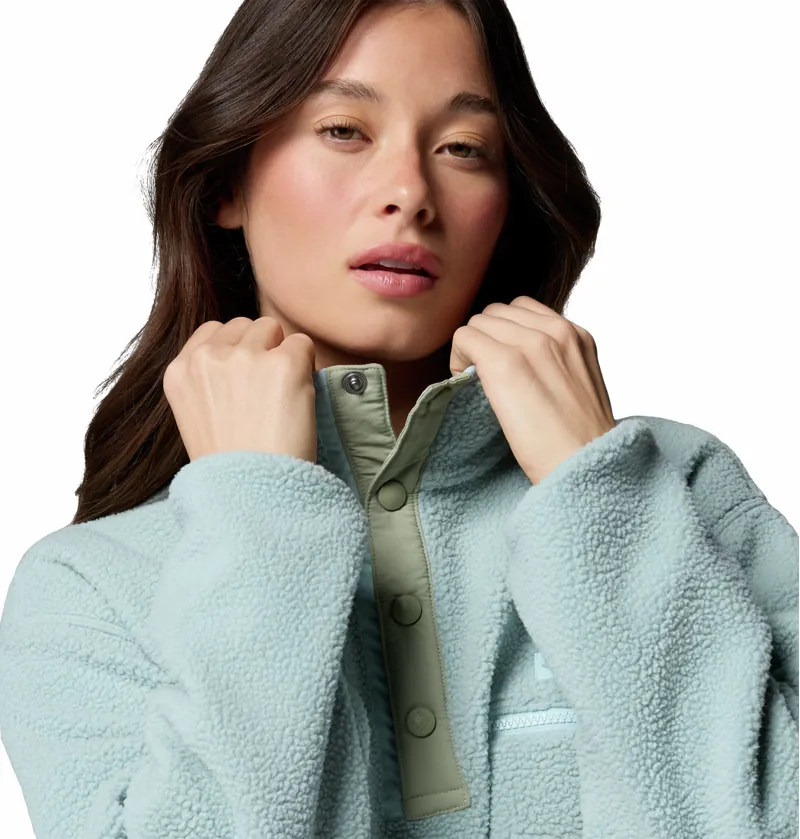Columbia Helvetia II Cropped Fleece Womens in Crushed Blue/Safari-3