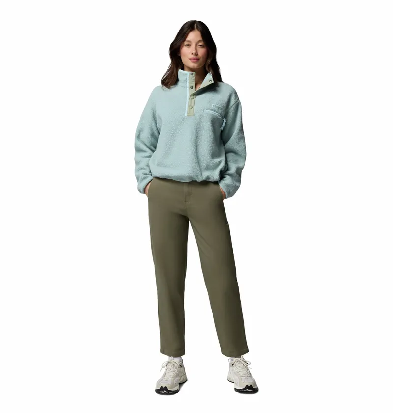 Columbia Helvetia II Cropped Fleece Womens in Crushed Blue/Safari-4
