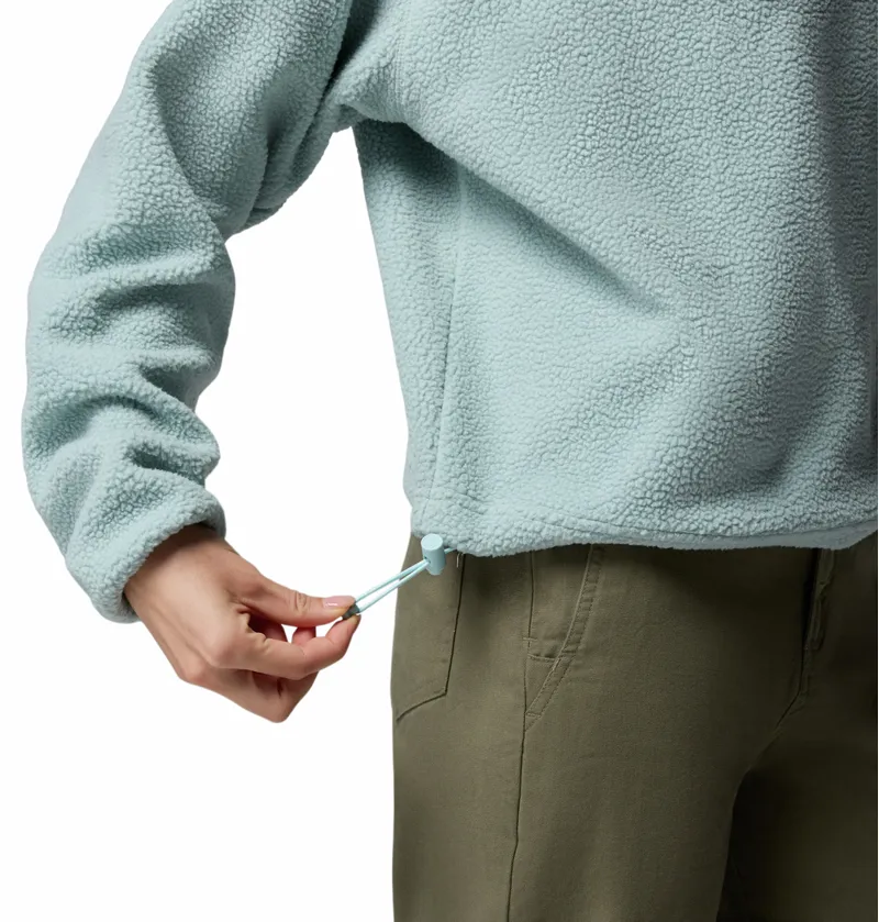 Columbia Helvetia II Cropped Fleece Womens in Crushed Blue/Safari-5