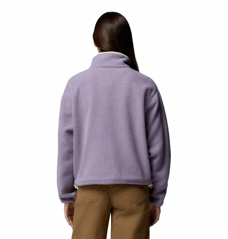 Columbia Helvetia II Cropped Fleece Womens in Shale/Lavender/Citron-2
