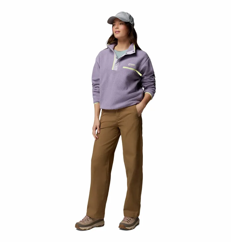 Columbia Helvetia II Cropped Fleece Womens in Shale/Lavender/Citron-4