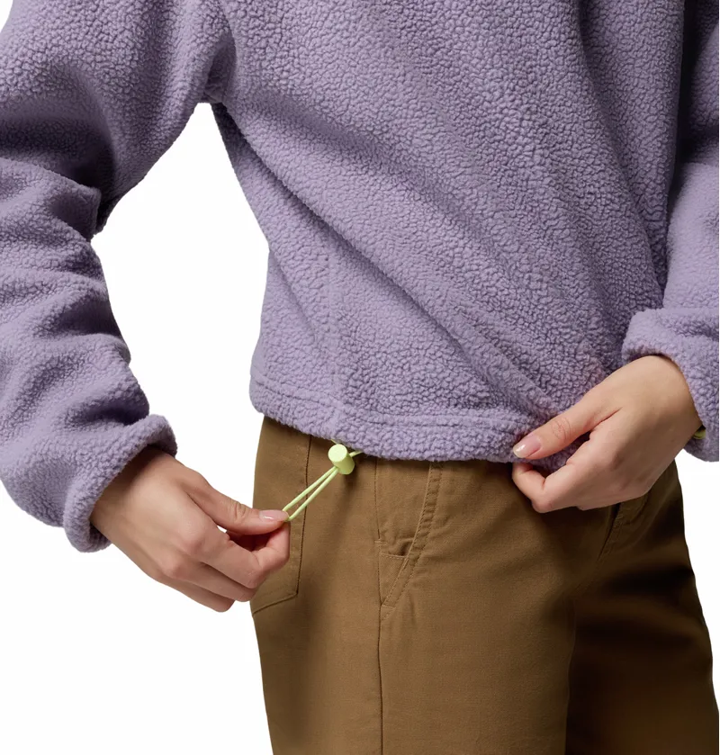 Columbia Helvetia II Cropped Fleece Womens in Shale/Lavender/Citron-5