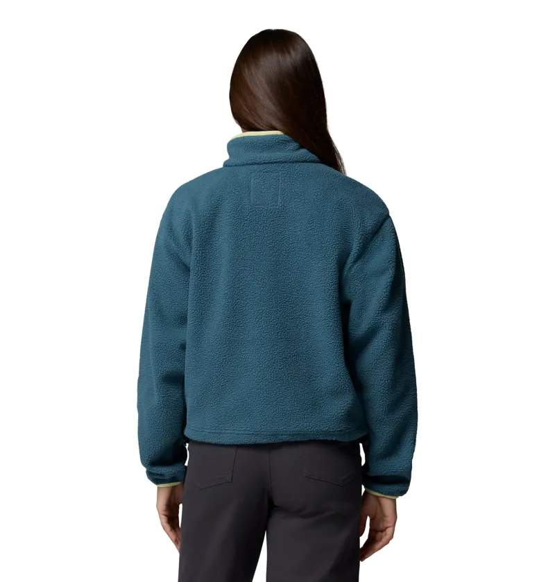 Columbia Helvetia II Cropped Half Snap Fleece Womens Everblue-2