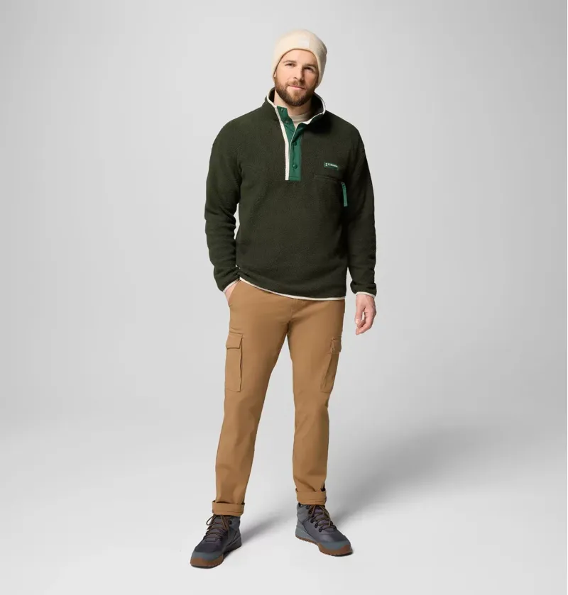 Columbia Helvetia II Half Snap Fleece Mens in Greenscape-6