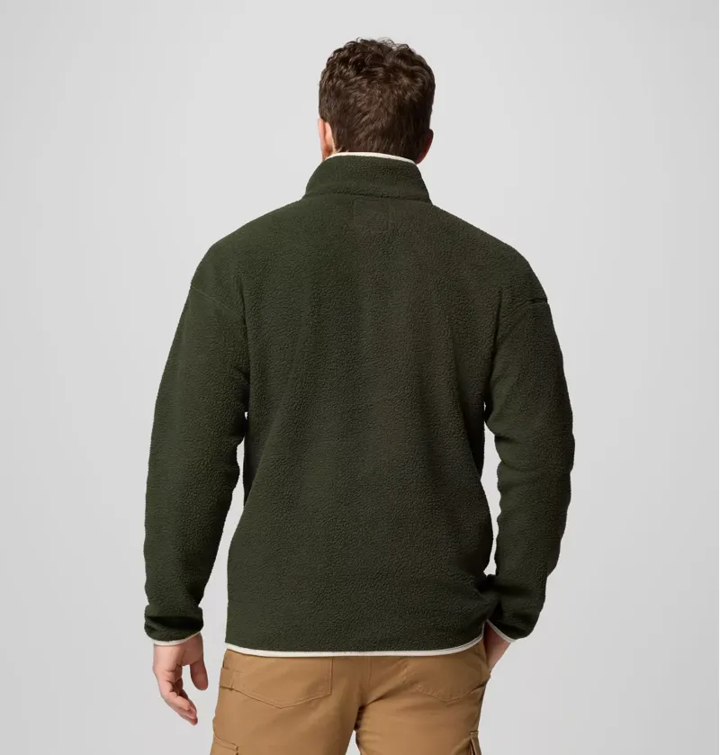 Columbia Helvetia II Half Snap Fleece Mens in Greenscape-4