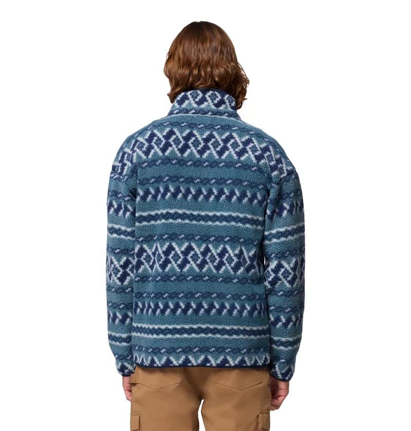 Columbia Helvetia II Printed Half Snap Fleece Mens Everblue KnitKnot-4