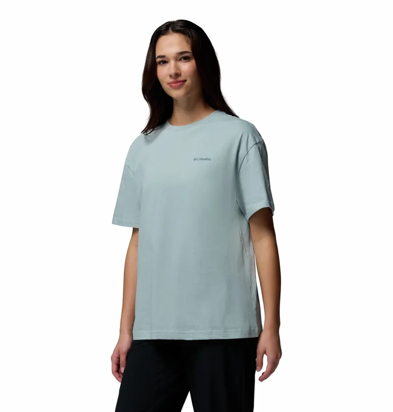 Columbia Rolling Bend Graphic Tee Women in Crushed Blue/Floral Groove-2