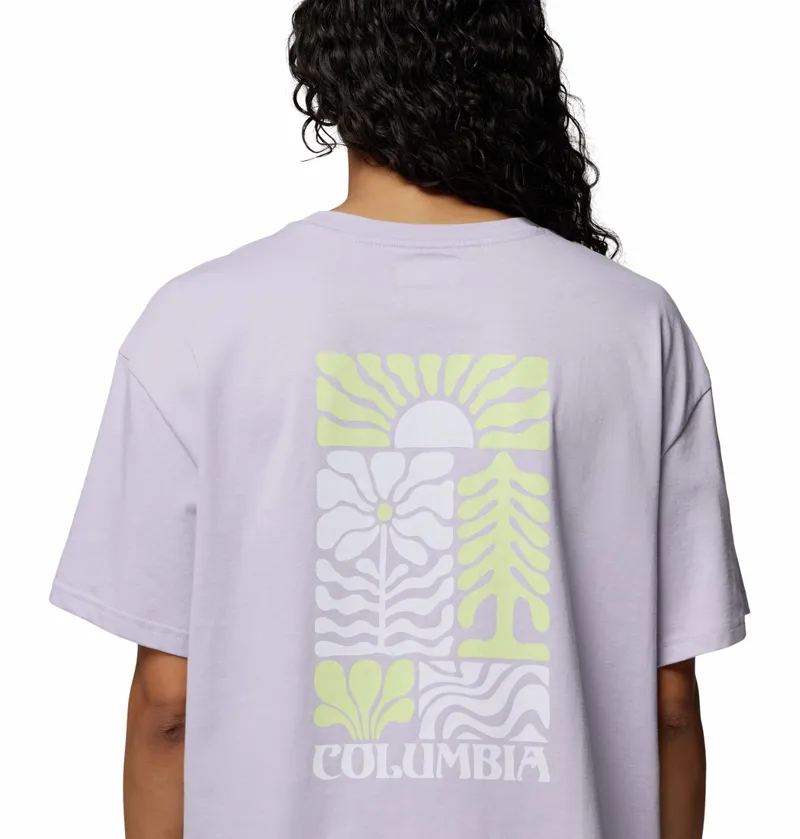 Columbia Rolling Bend Graphic Tee Women in Lavender/Floral-3