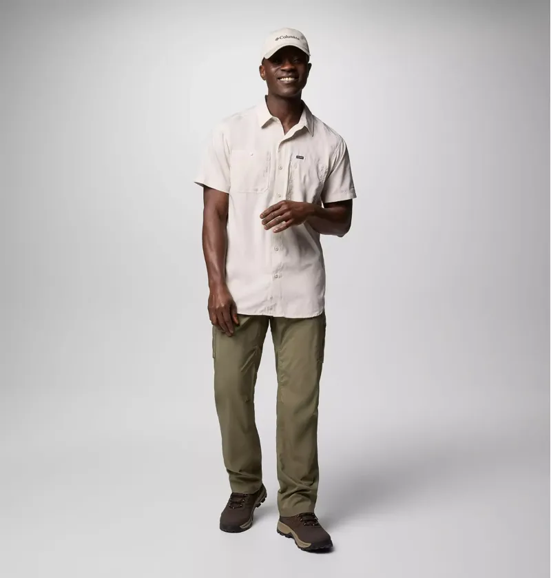 Columbia Silver Ridge Utility Walking Trousers Mens in Stone Green-8