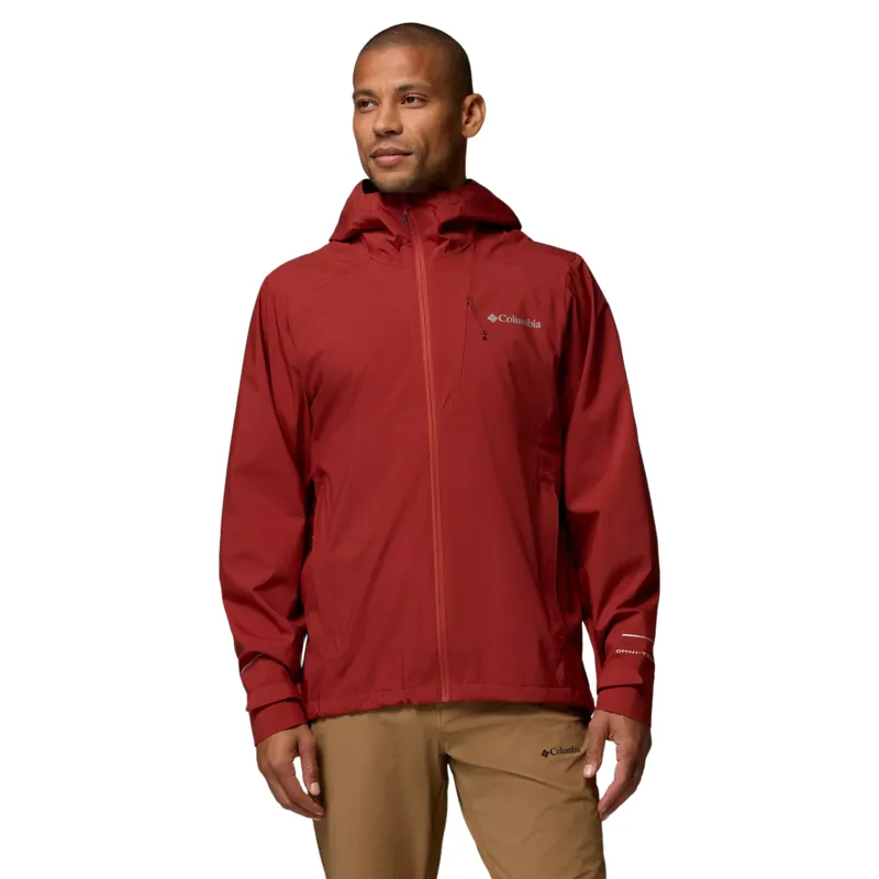 Columbia Trailborne 2.5L Waterproof Shell Jacket Mens in Red Oxide