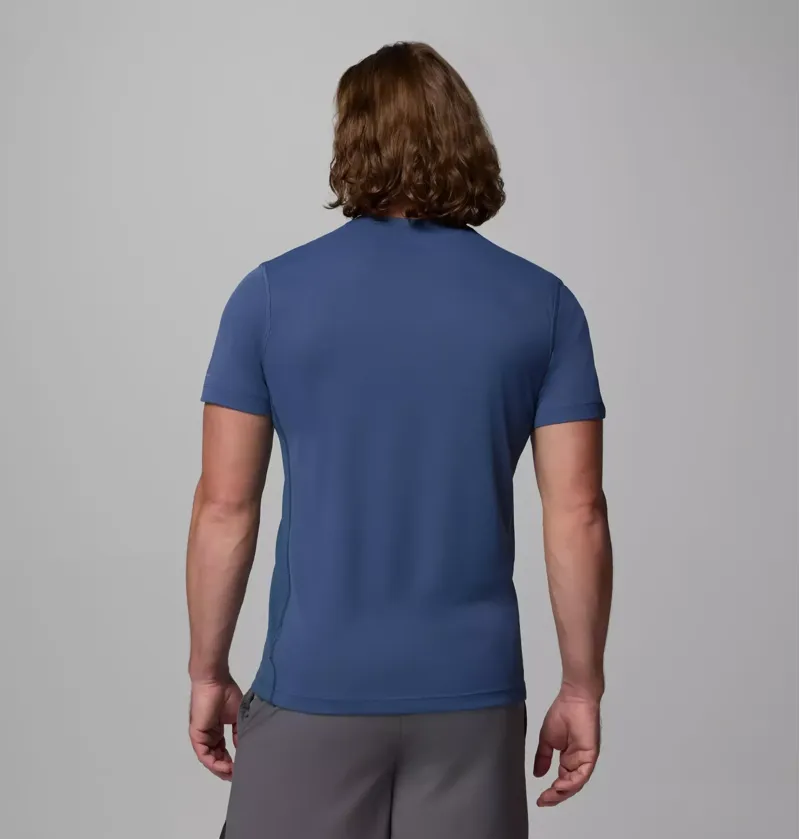 Columbia Zero Rules Light S/S Crew Tech T-Shirt Mens in Dark Mountain-1