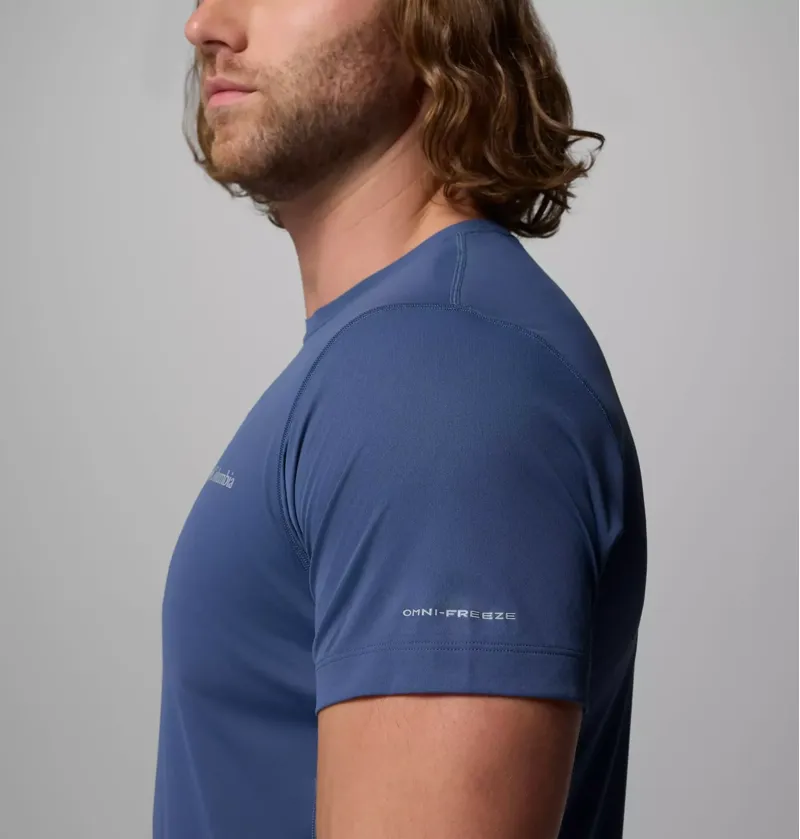 Columbia Zero Rules Light S/S Crew Tech T-Shirt Mens in Dark Mountain-6