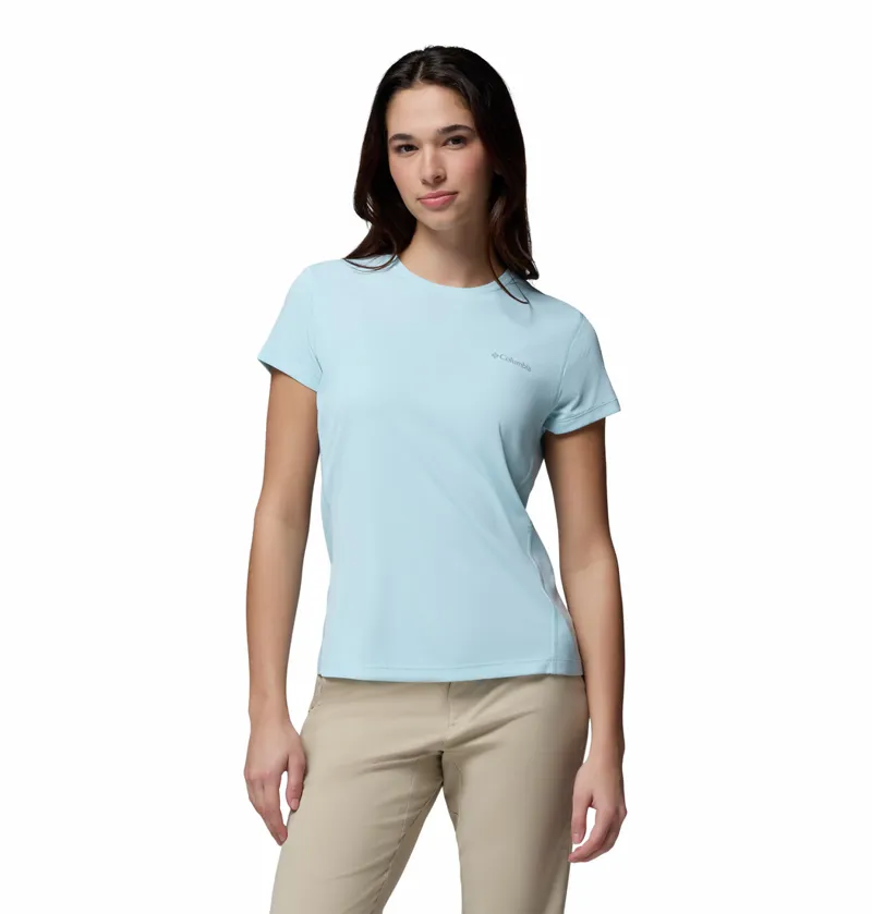 Columbia Zero Rules Light Short Sleeve Crew Womens in Marine Light-1