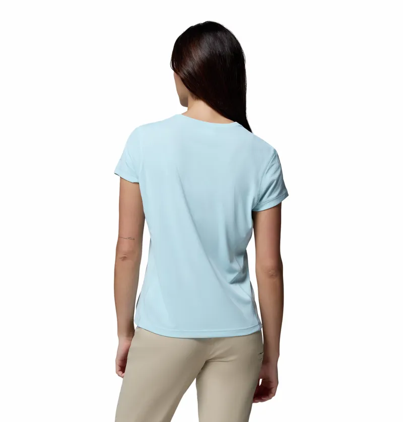 Columbia Zero Rules Light Short Sleeve Crew Womens in Marine Light-2