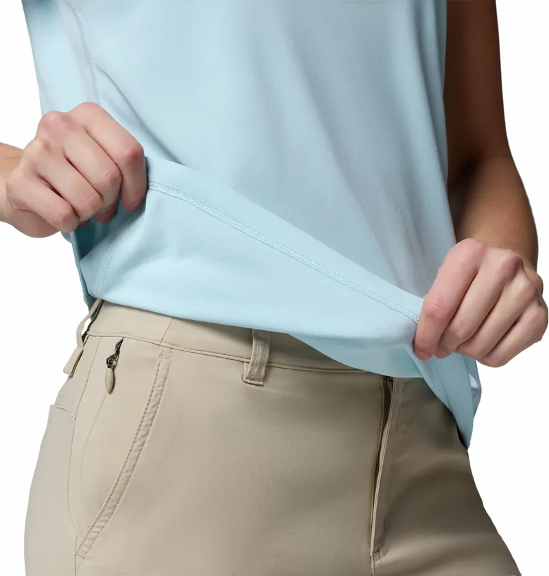 Columbia Zero Rules Light Short Sleeve Crew Womens in Marine Light-4