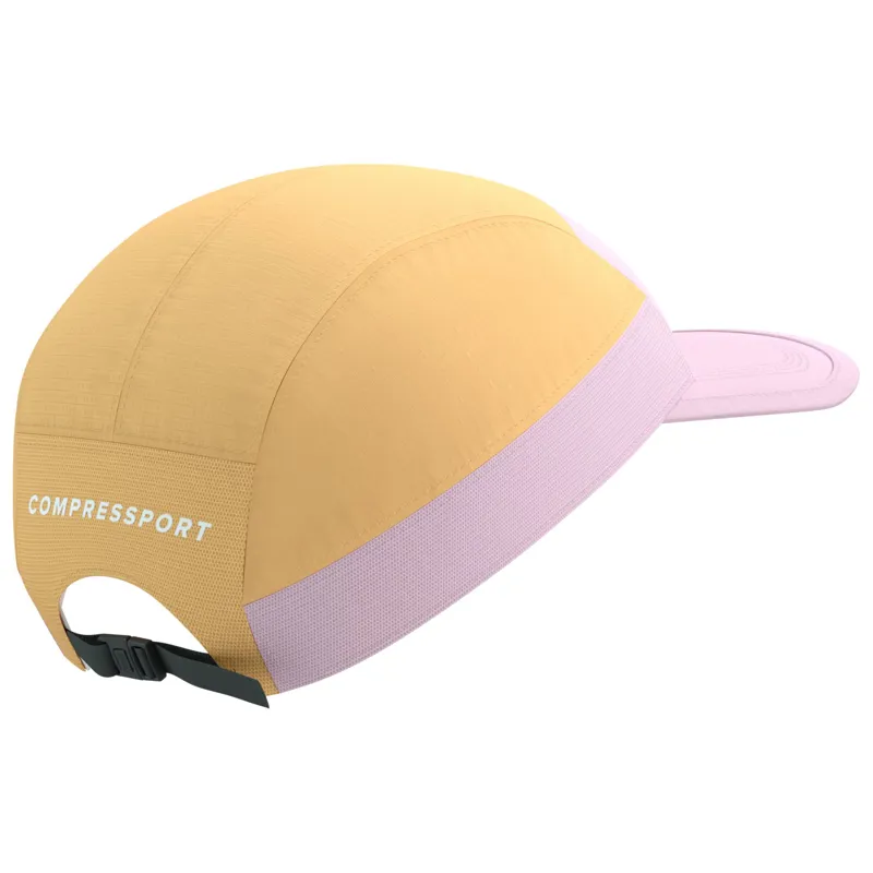 CompresSport 5 Panel Light Cap in Buff Orange/Roseate-3