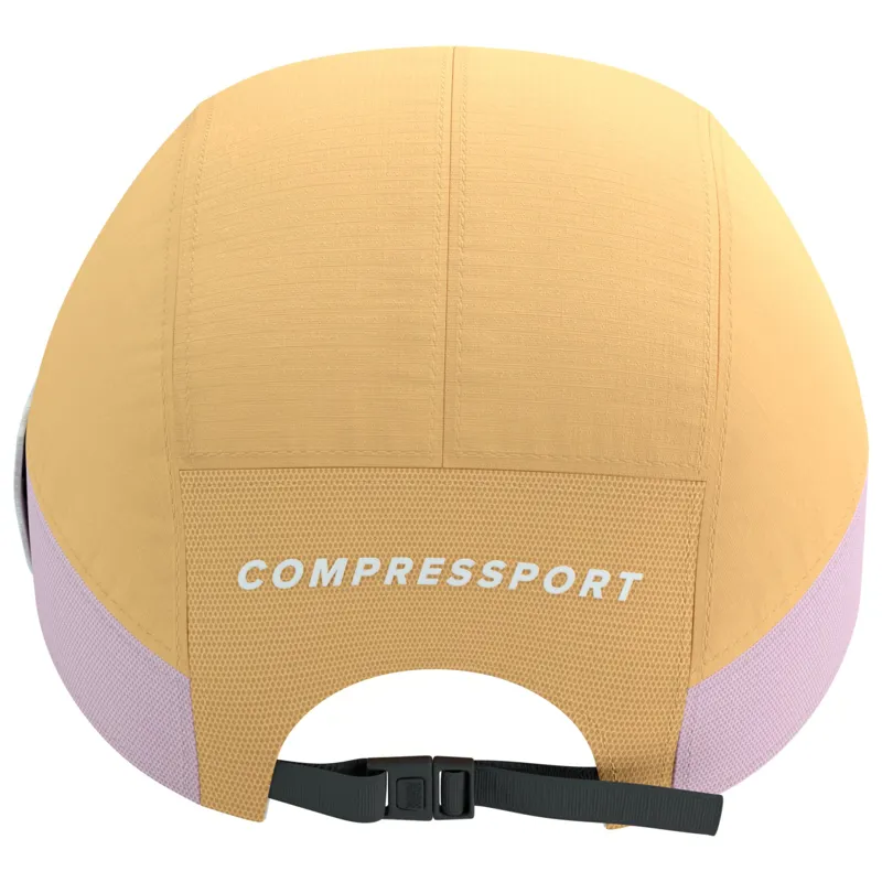 CompresSport 5 Panel Light Cap in Buff Orange/Roseate-4