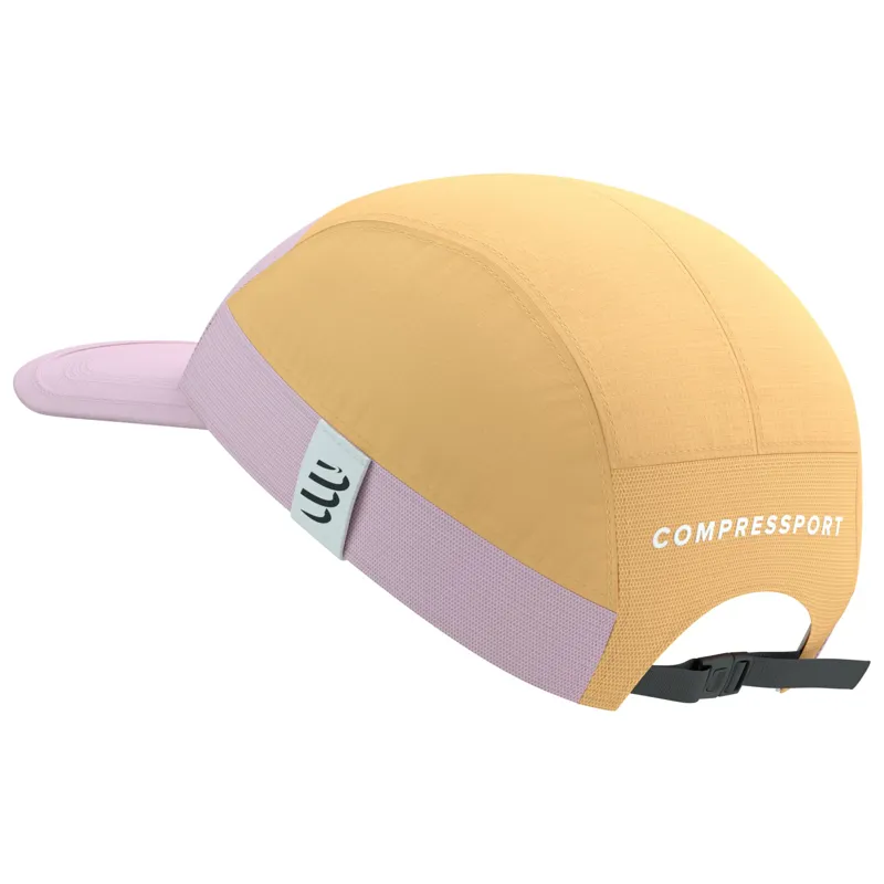 CompresSport 5 Panel Light Cap in Buff Orange/Roseate-5