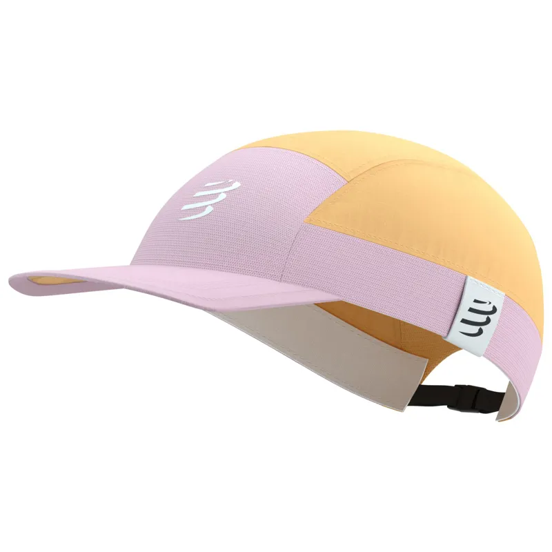 CompresSport 5 Panel Light Cap in Buff Orange/Roseate