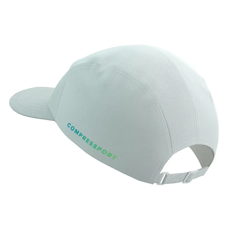 Compressport 5 Panel Running Cap in Star White/Blue-Green-5