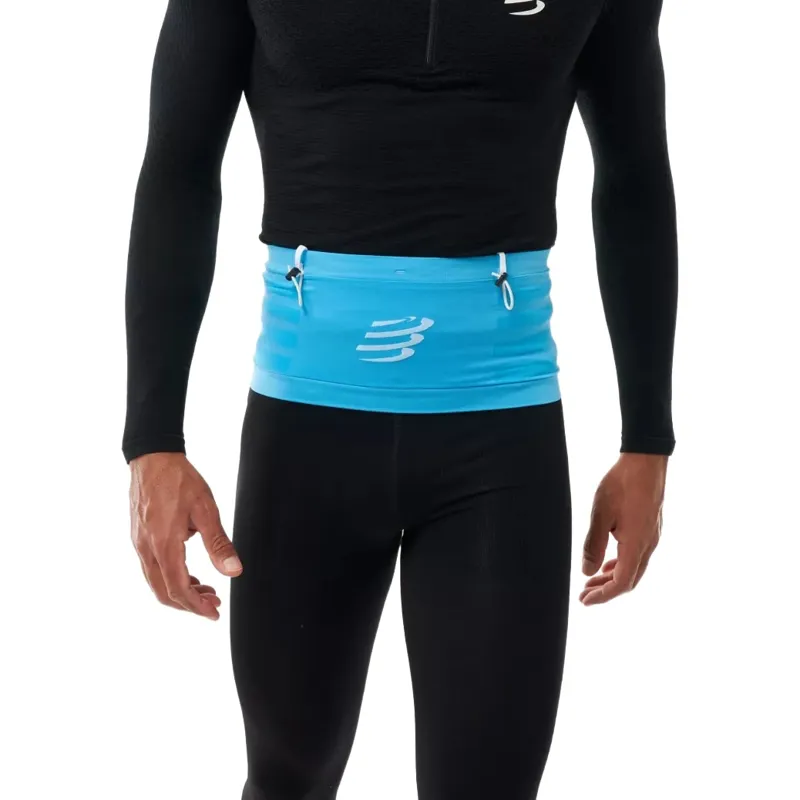 Compressport Free Belt Pro 2.0 in Norse Blue/Neon Green