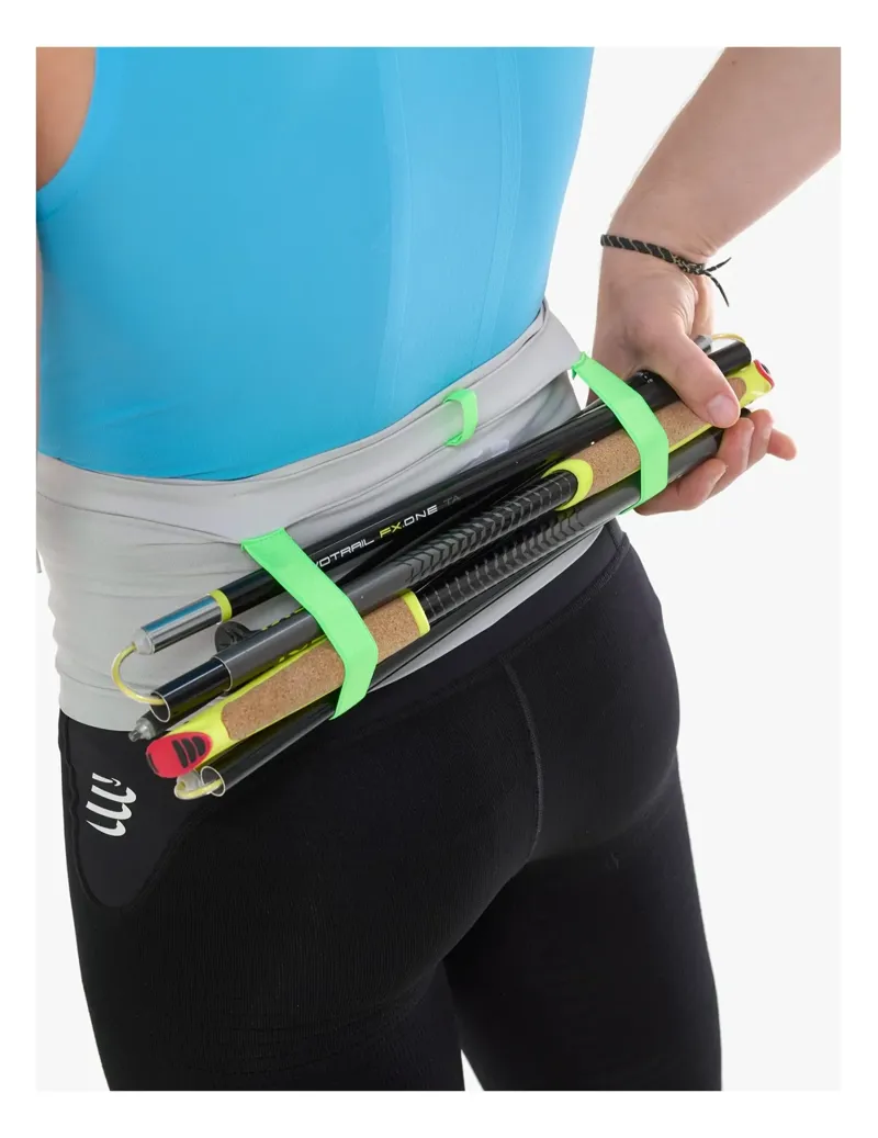Compressport Free Belt Pro in Gray Violet/Neon Green-3