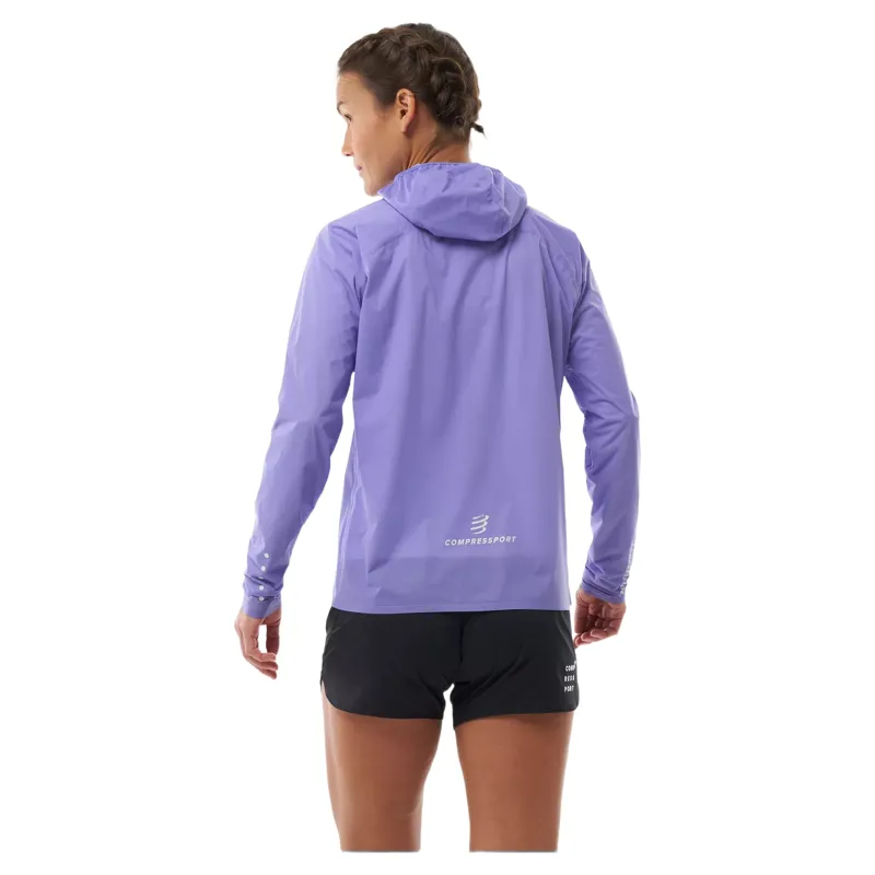 Compressport Hurricane Waterproof Jacket Womens in Aster Purple-1
