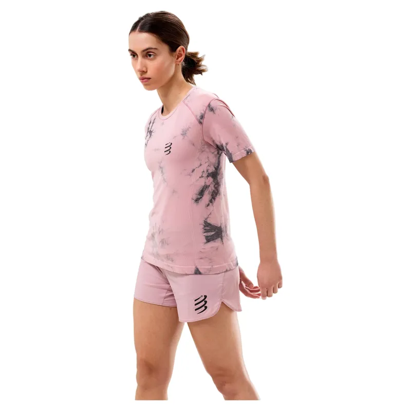 Compressport Performance SS Eat My Dust T-Shirt W in Zephyr Tie Dye