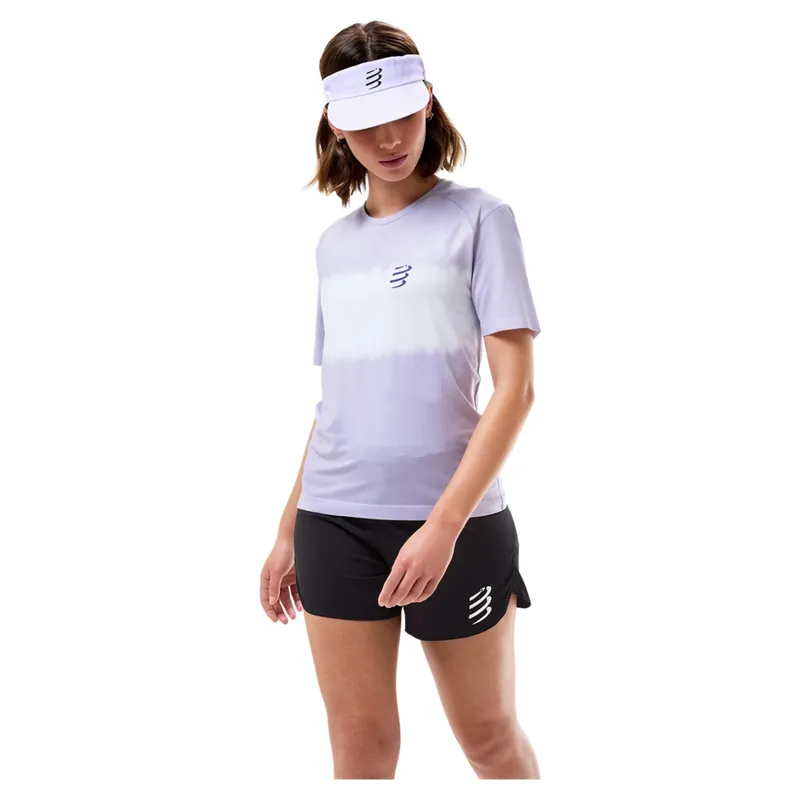 Compressport Performance SS T-Shirt Women's in Lavender/White