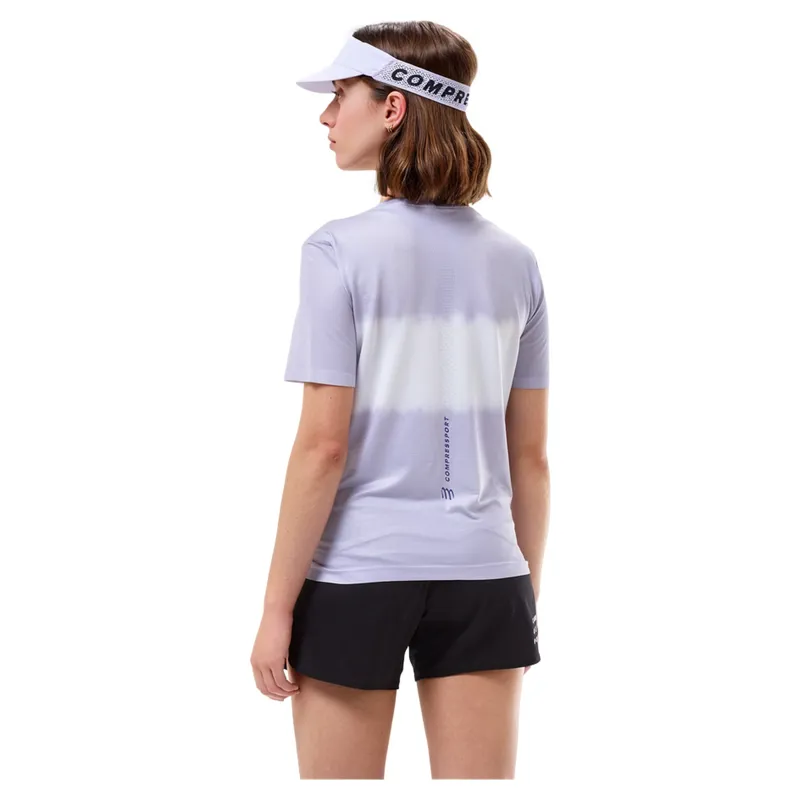Compressport Performance SS T-Shirt Women's in Lavender/White-1